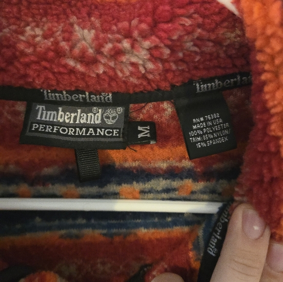 Vintage Timberland Sherpa Fleece Jacket Active Performance Mens Size Medium Tusc - Picture 3 of 7